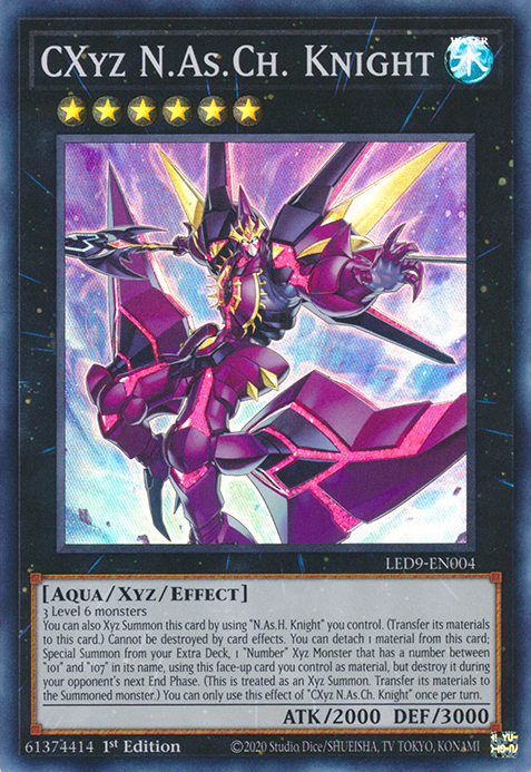 CXyz N.As.Ch. Knight [LED9-EN004] Super Rare | The Time Vault CA