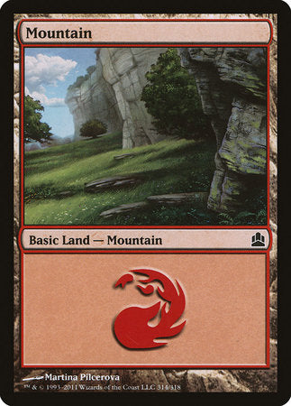 Mountain (314) [Commander 2011] | The Time Vault CA