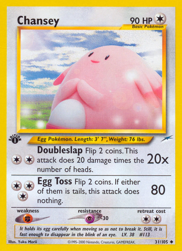Chansey (31/105) [Neo Destiny 1st Edition] | The Time Vault CA