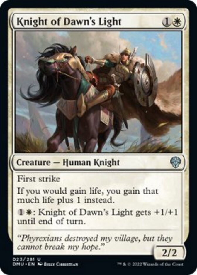 Knight of Dawn's Light [Dominaria United] | The Time Vault CA