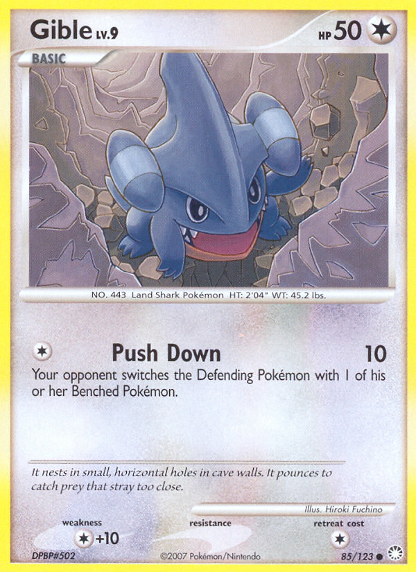 Gible (85/123) [Diamond & Pearl: Mysterious Treasures] | The Time Vault CA