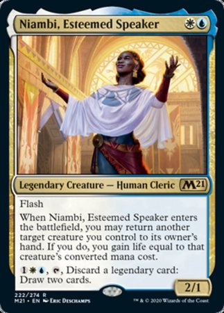 Niambi, Esteemed Speaker [Core Set 2021] | The Time Vault CA
