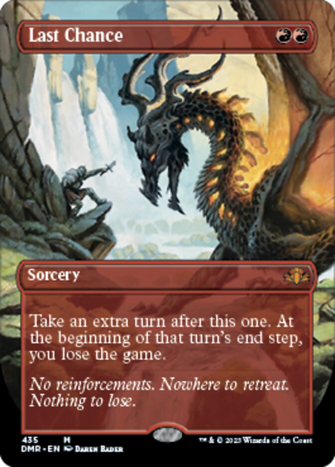 Last Chance (Borderless Alternate Art) [Dominaria Remastered] | The Time Vault CA