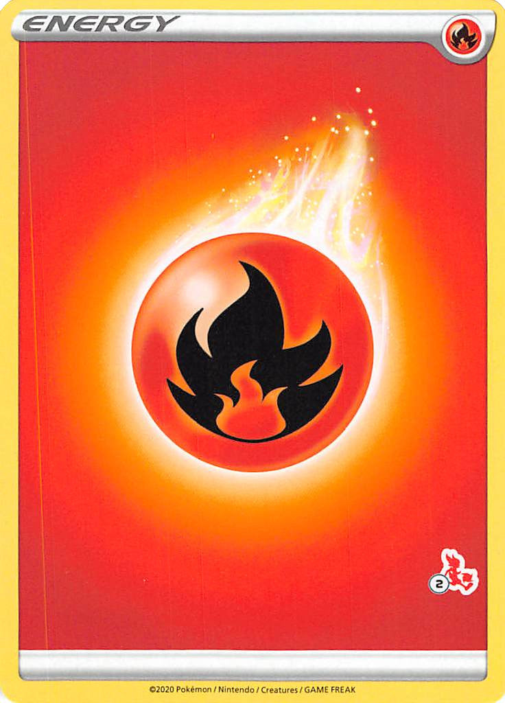 Fire Energy (Cinderace Stamp #2) [Battle Academy 2022] | The Time Vault CA