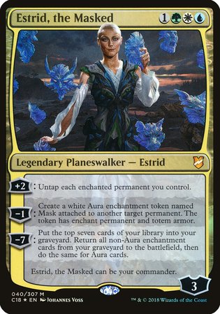 Estrid, the Masked (Commander 2018) [Commander 2018 Oversized] | The Time Vault CA