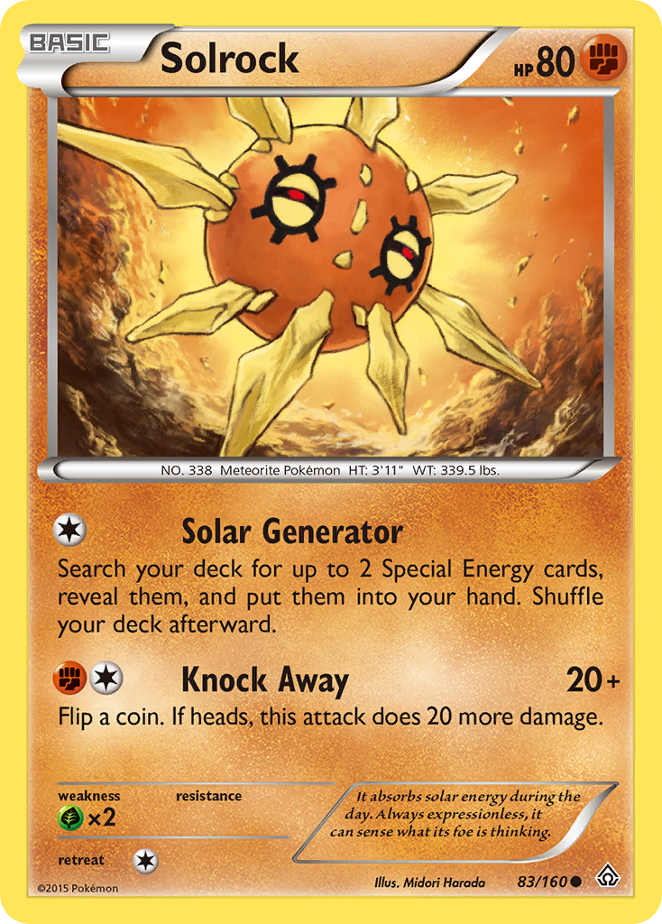 Solrock (83/160) [XY: Primal Clash] | The Time Vault CA