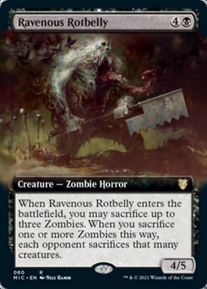 Ravenous Rotbelly (Extended) [Innistrad: Midnight Hunt Commander] | The Time Vault CA