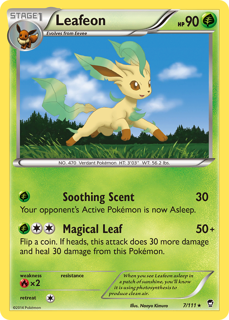 Leafeon (7/111) [XY: Furious Fists] | The Time Vault CA