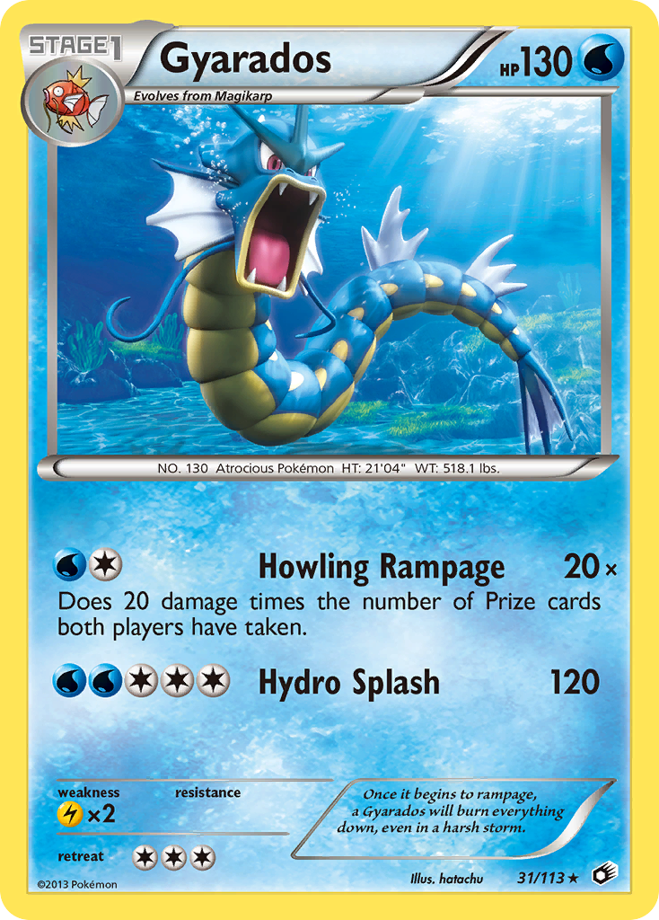 Gyarados (31/113) [Black & White: Legendary Treasures] | The Time Vault CA