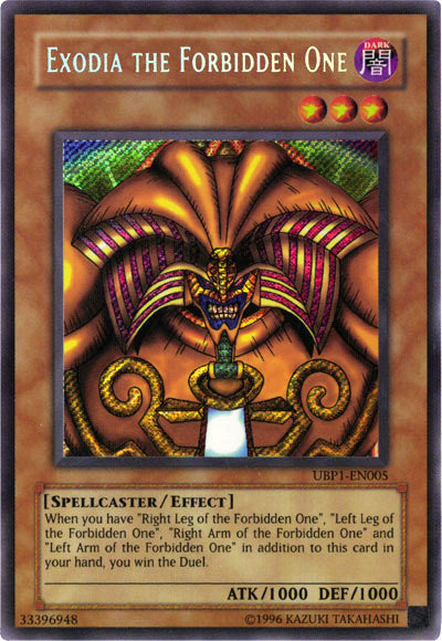 Exodia the Forbidden One [UBP1-EN005] Secret Rare | The Time Vault CA