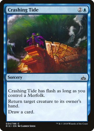 Crashing Tide [Rivals of Ixalan] | The Time Vault CA