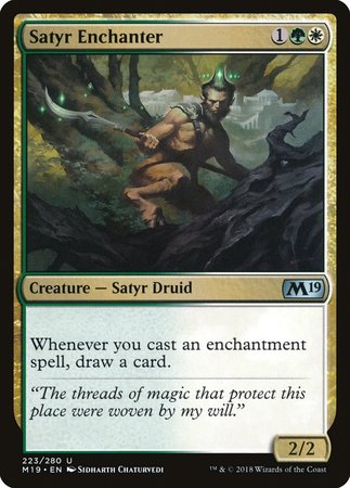 Satyr Enchanter [Core Set 2019] | The Time Vault CA