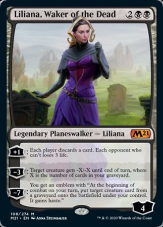 Liliana, Waker of the Dead [Core Set 2021] | The Time Vault CA