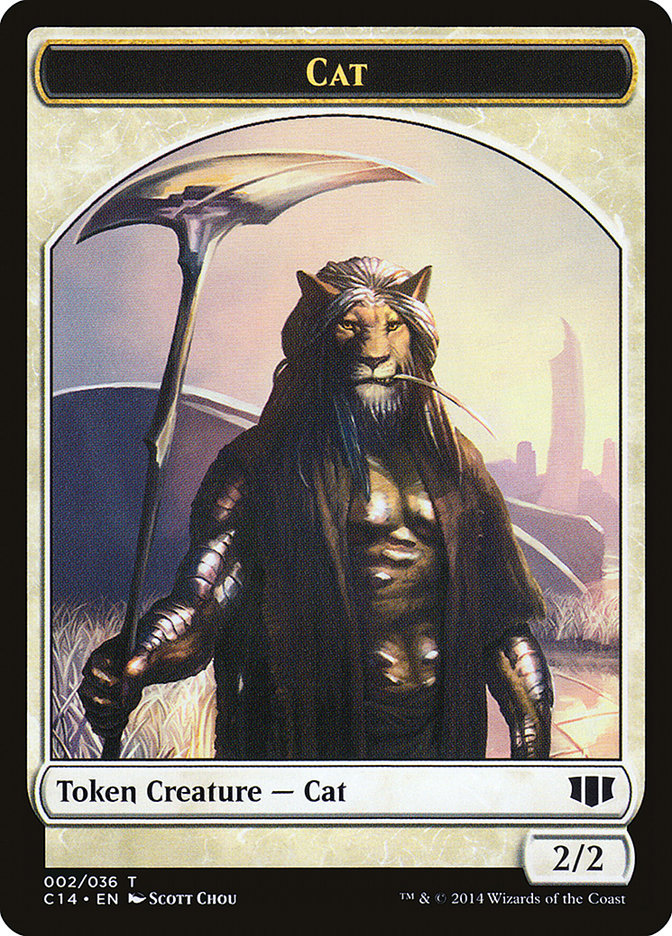 Angel // Cat Double-sided Token [Commander 2014 Tokens] | The Time Vault CA