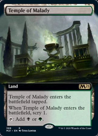 Temple of Malady (Extended Art) [Core Set 2021] | The Time Vault CA