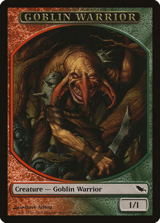 Goblin Warrior Token (Red/Green) [Shadowmoor Tokens] | The Time Vault CA