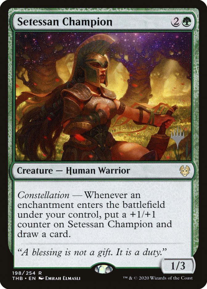 Setessan Champion (Promo Pack) [Theros Beyond Death Promos] | The Time Vault CA