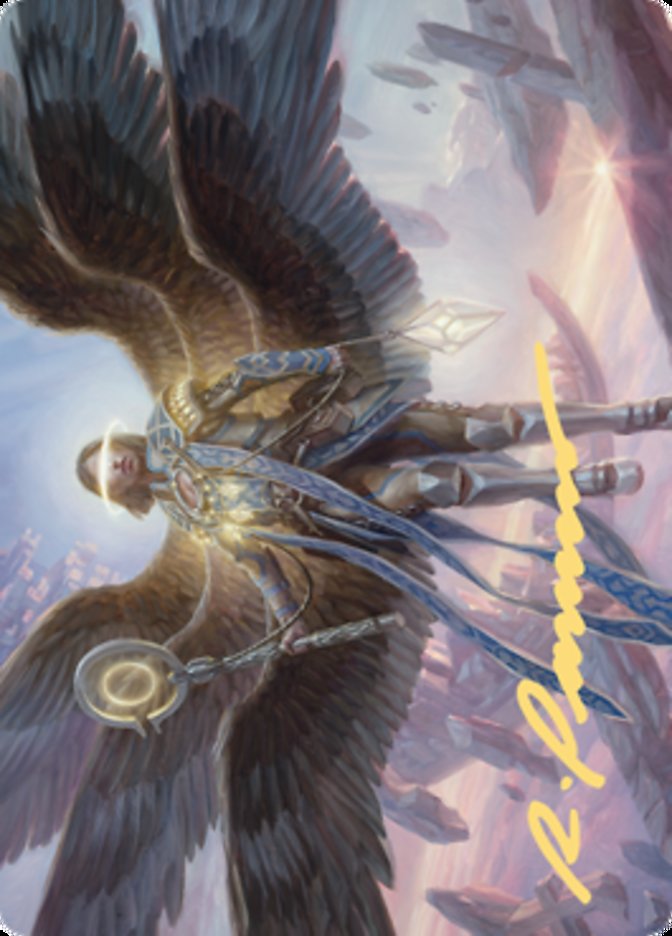 Angel of Destiny Art Card (Gold-Stamped Signature) [Zendikar Rising Art Series] | The Time Vault CA