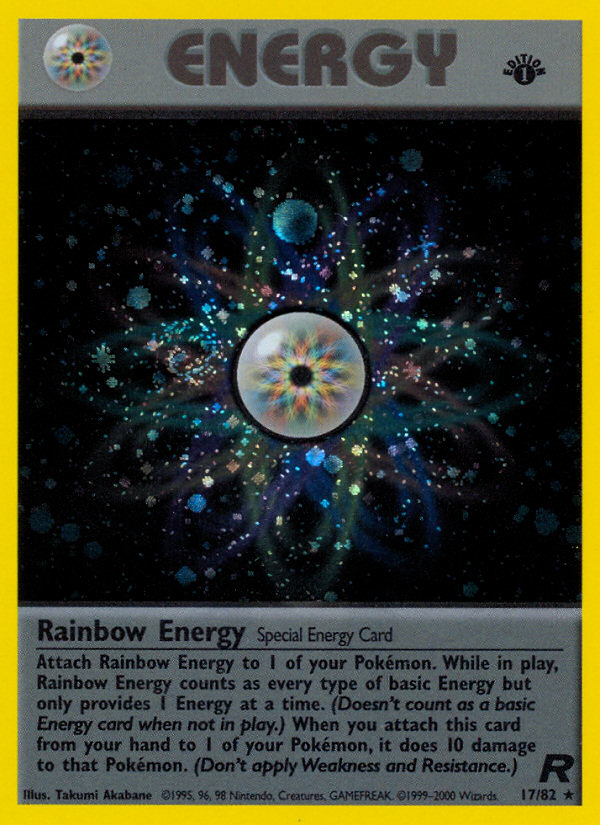 Rainbow Energy (17/82) [Team Rocket 1st Edition] | The Time Vault CA