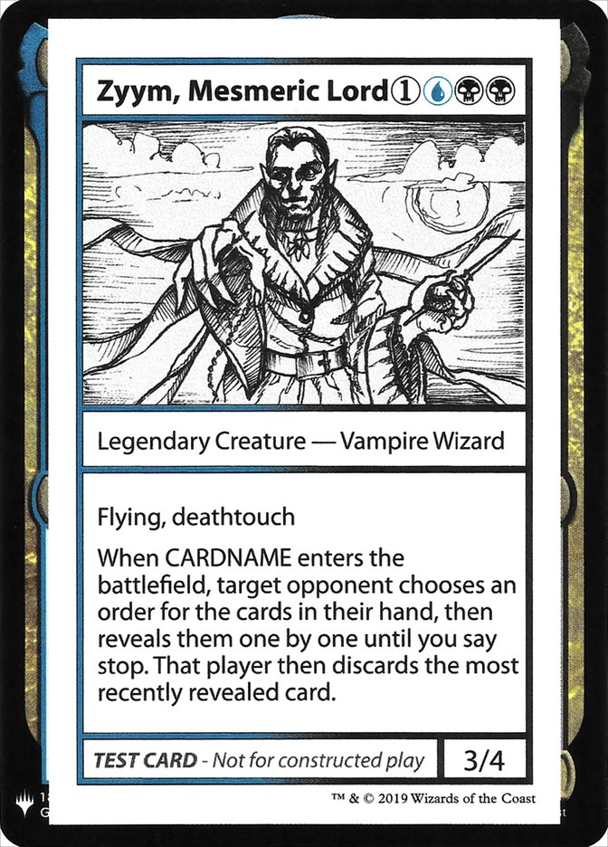 Zyym, Mesmeric Lord [Mystery Booster Playtest Cards] | The Time Vault CA