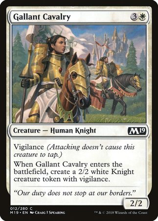 Gallant Cavalry [Core Set 2019] | The Time Vault CA