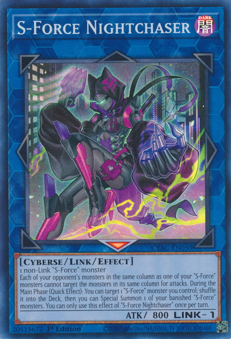 S-Force Nightchaser [CYAC-EN050] Super Rare | The Time Vault CA
