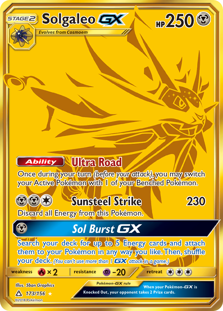 Solgaleo GX (173/156) [Sun & Moon: Ultra Prism] | The Time Vault CA