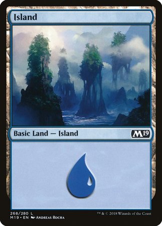 Island (268) [Core Set 2019] | The Time Vault CA