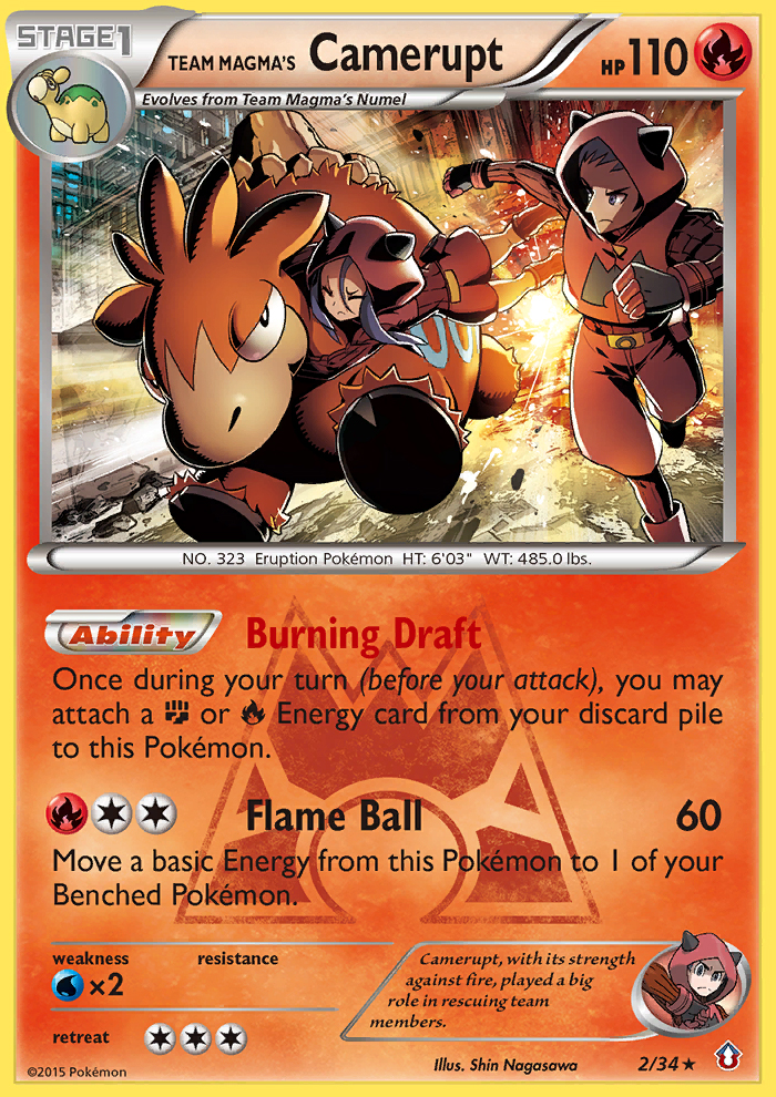 Team Magma's Camerupt (2/34) [XY: Double Crisis] | The Time Vault CA