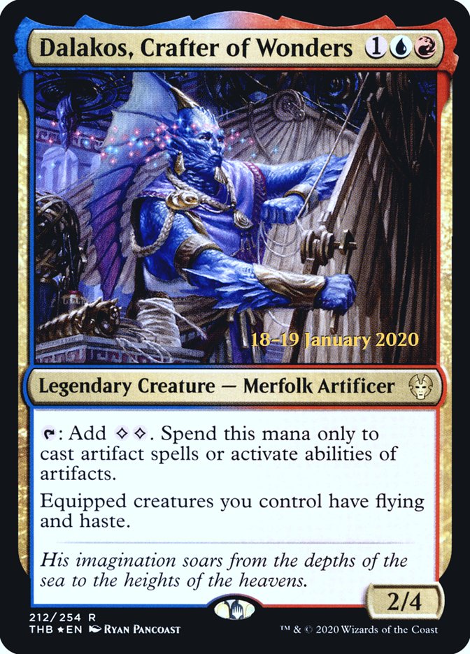Dalakos, Crafter of Wonders [Theros Beyond Death Prerelease Promos] | The Time Vault CA
