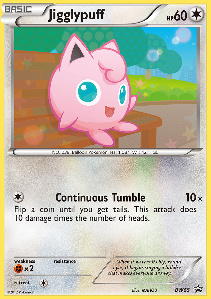 Jigglypuff (BW65) [Black & White: Black Star Promos] | The Time Vault CA