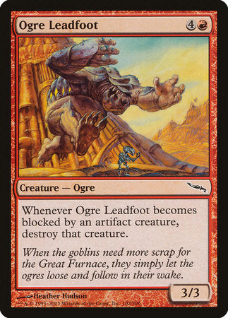 Ogre Leadfoot [Mirrodin] | The Time Vault CA