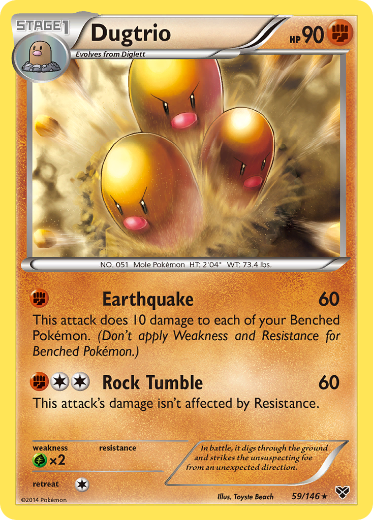 Dugtrio (59/146) [XY: Base Set] | The Time Vault CA