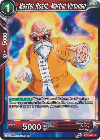 Master Roshi, Martial Virtuoso (BT10-010) [Rise of the Unison Warrior 2nd Edition] | The Time Vault CA