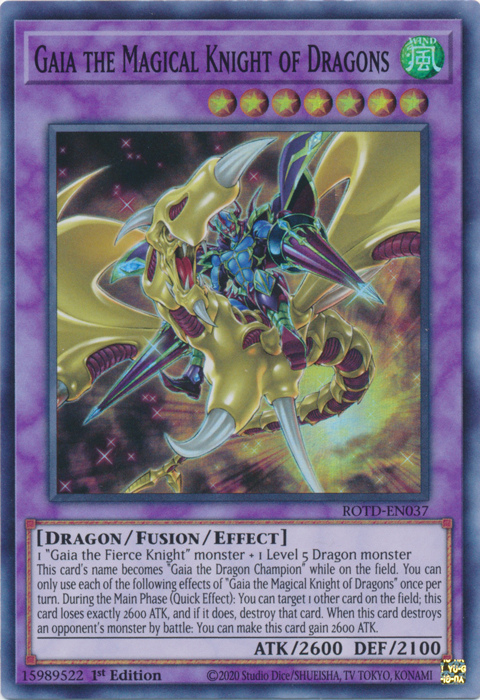 Gaia the Magical Knight of Dragons [ROTD-EN037] Super Rare | The Time Vault CA