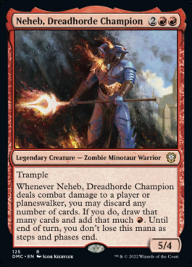 Neheb, Dreadhorde Champion [Dominaria United Commander] | The Time Vault CA