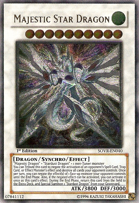 Majestic Star Dragon [SOVR-EN040] Ultimate Rare | The Time Vault CA