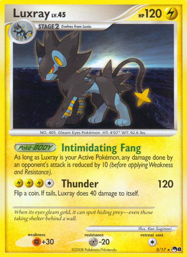 Luxray (3/17) [POP Series 8] | The Time Vault CA