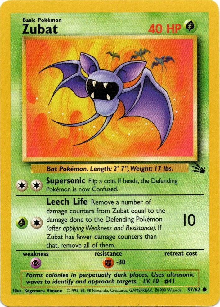 Zubat (57/62) [Fossil Unlimited] | The Time Vault CA