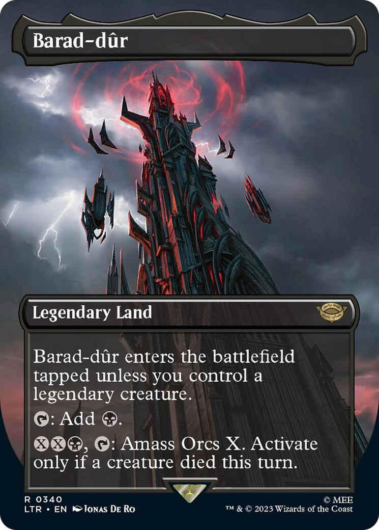 Barad-dur (Borderless Alternate Art) (340) [The Lord of the Rings: Tales of Middle-Earth] | The Time Vault CA