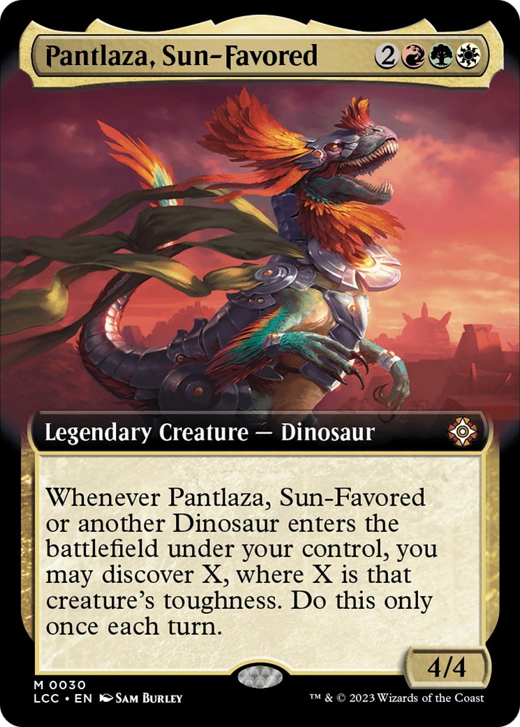 Pantlaza, Sun-Favored (Extended Art) [The Lost Caverns of Ixalan Commander] | The Time Vault CA