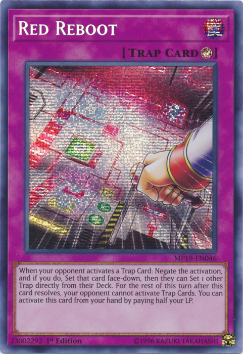 Red Reboot [MP19-EN046] Prismatic Secret Rare | The Time Vault CA