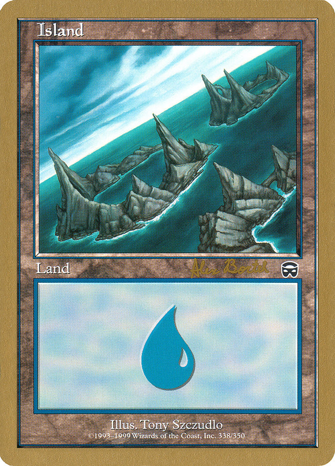 Island (ab338a) (Alex Borteh) [World Championship Decks 2001] | The Time Vault CA