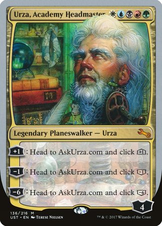 Urza, Academy Headmaster [Unstable] | The Time Vault CA