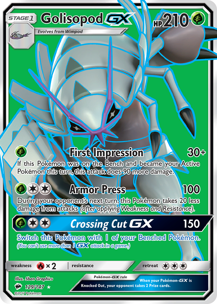 Golisopod GX (129/147) [Sun & Moon: Burning Shadows] | The Time Vault CA