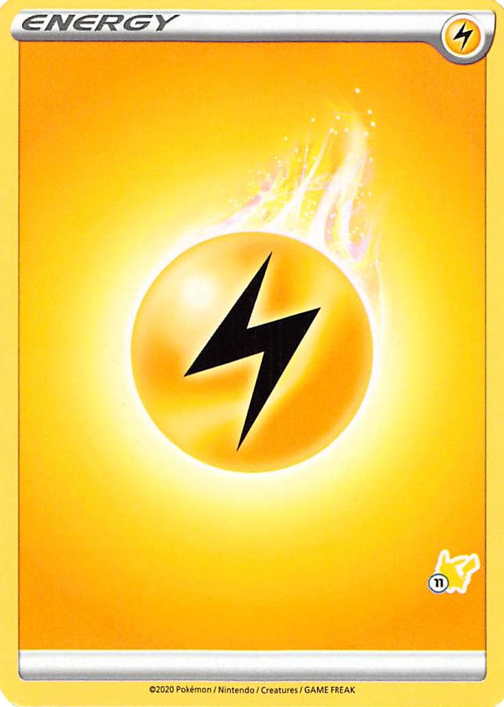 Lightning Energy (Pikachu Stamp #11) [Battle Academy 2022] | The Time Vault CA