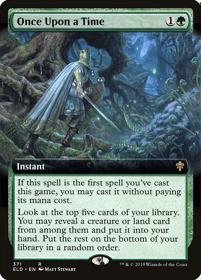 Once Upon a Time (Extended Art) [Throne of Eldraine] | The Time Vault CA