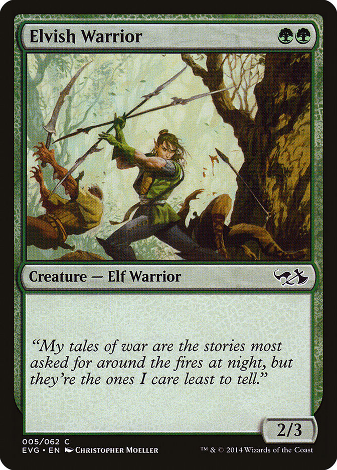 Elvish Warrior (Elves vs. Goblins) [Duel Decks Anthology] | The Time Vault CA