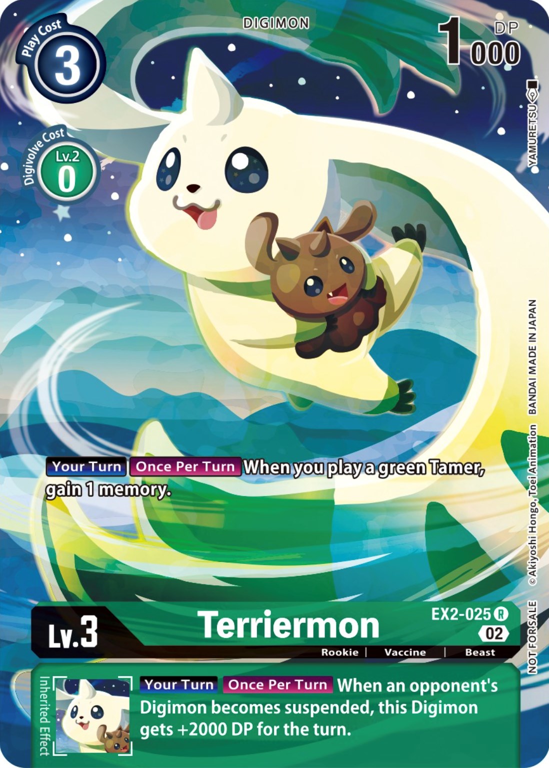 Terriermon [EX2-025] (Digimon Illustration Competition Promotion Pack) [Digital Hazard Promos] | The Time Vault CA