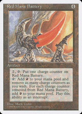 Red Mana Battery [Fourth Edition] | The Time Vault CA